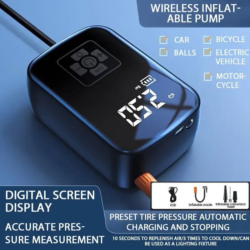 Rechargeable Wireless Car Air Pump